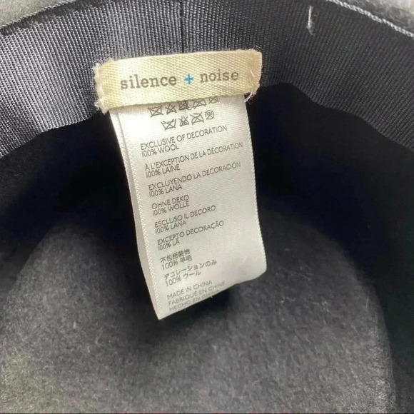 Silence+Noise Urban outfitters floppy festival boho black wool hat - Picture 3 of 4